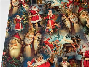 Bomuldsjersey - magiske juleminder, rest på 95 cm
